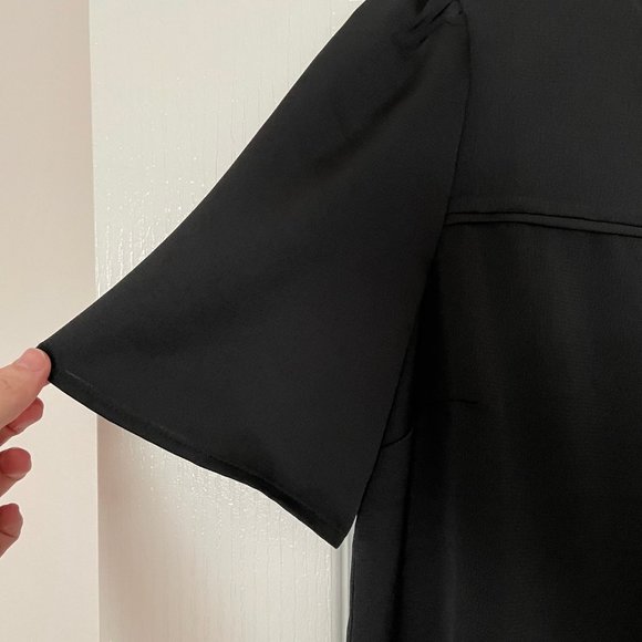 NWOT J.Crew 365 Short Sleeve Top in Black Size 2 - Picture 3 of 5